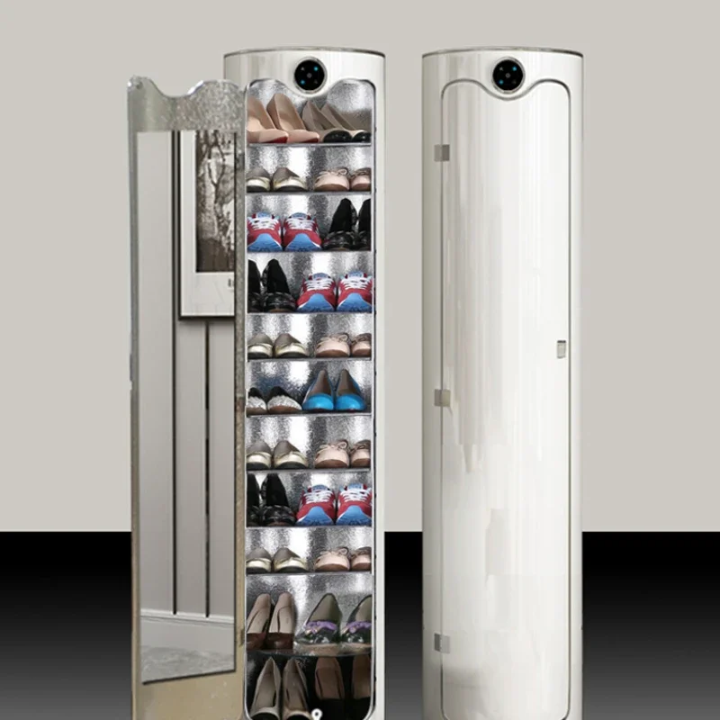 Rotary shoe cabinet indoor circular corner at household entrance