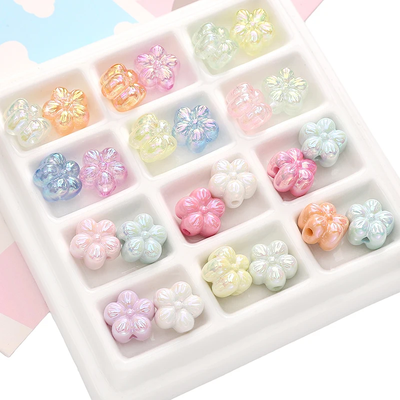 1-5pcs 매화 꽃 나비 스타 문 아크릴 비즈 쥬얼리에 대 한 혼합 된 색상 느슨한 스페이서 비즈 DIY 전화 체인 결과 만들기