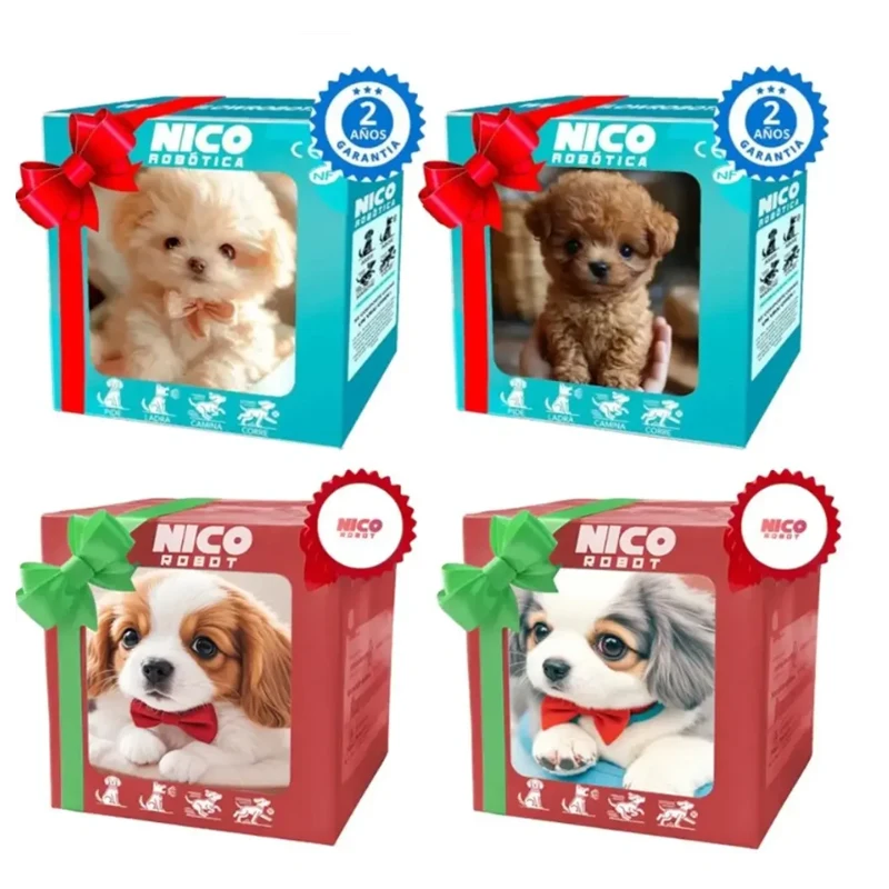 Elektryczny pluszowy piesek, symulacja szczeniaka, chodzący, wyrażający dźwięki, kiwający głową, elektroniczny zwierzak, zabawka na prezent świąteczny, prezent na Nowy Rok, 1 sztuka.