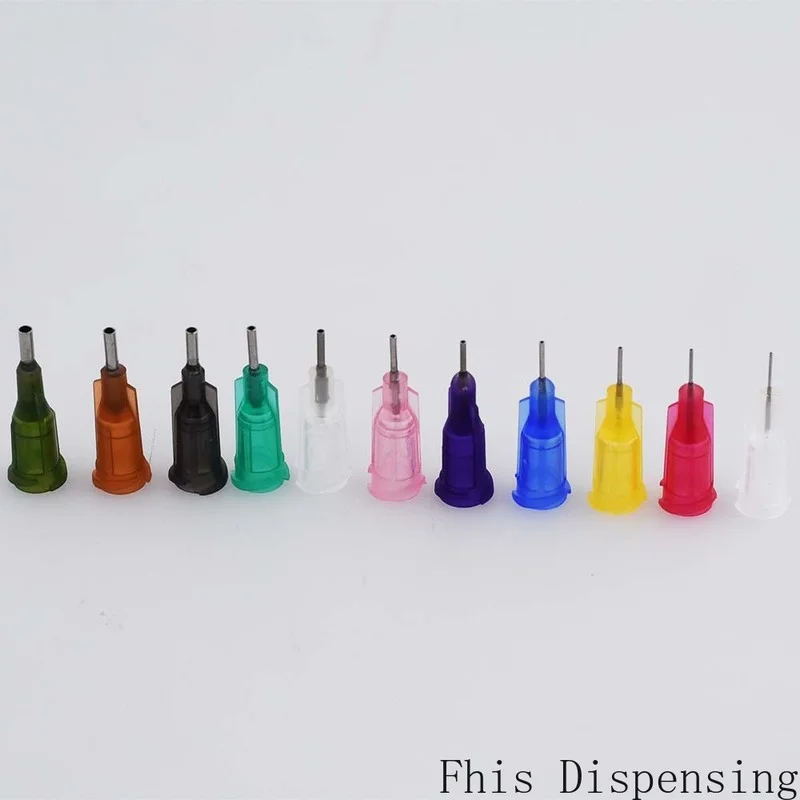 100 قطعة 14G-27G ث/ISO القياسية الاستغناء الإبر PP Luer قفل المحور 0.25 بوصة طول الأنابيب الدقة S.S الاستغناء نصائح حادة