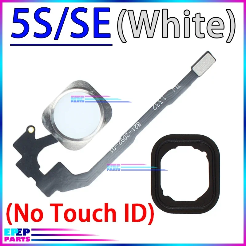 Replacement Parts for Iphone 6 6S Plus 5 5C 5S SE 2016 Home Button Flex Cable Return Function with Key Cap (No Fingerprint)