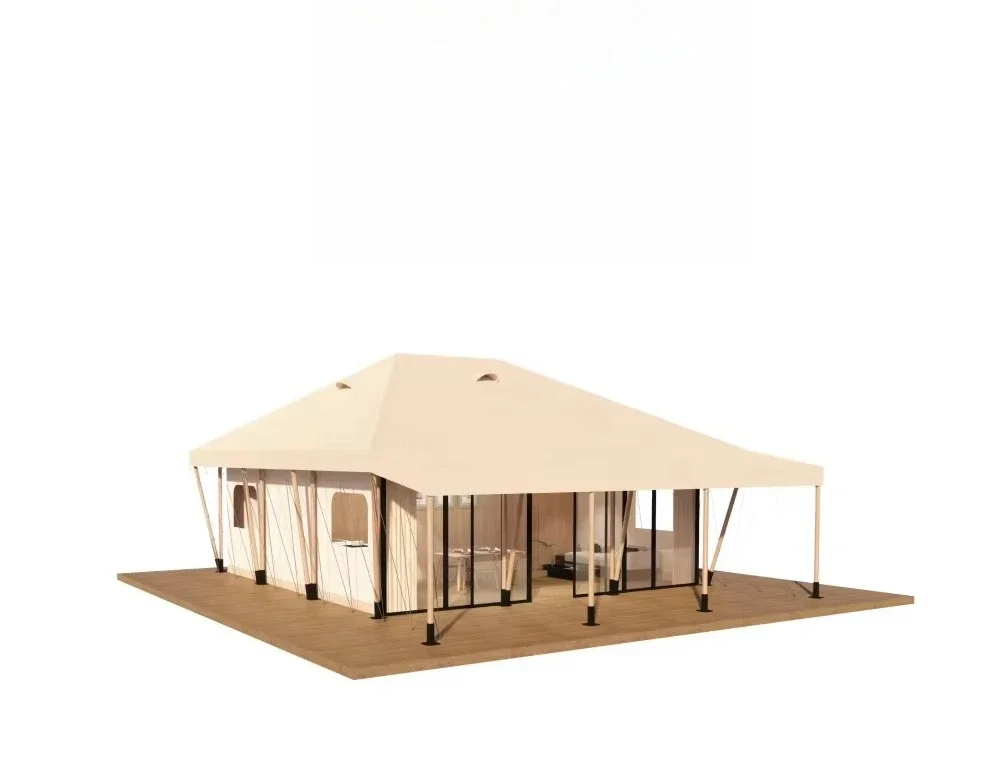 Hotel Life Resort Home Wooden Canvas Safari Tent