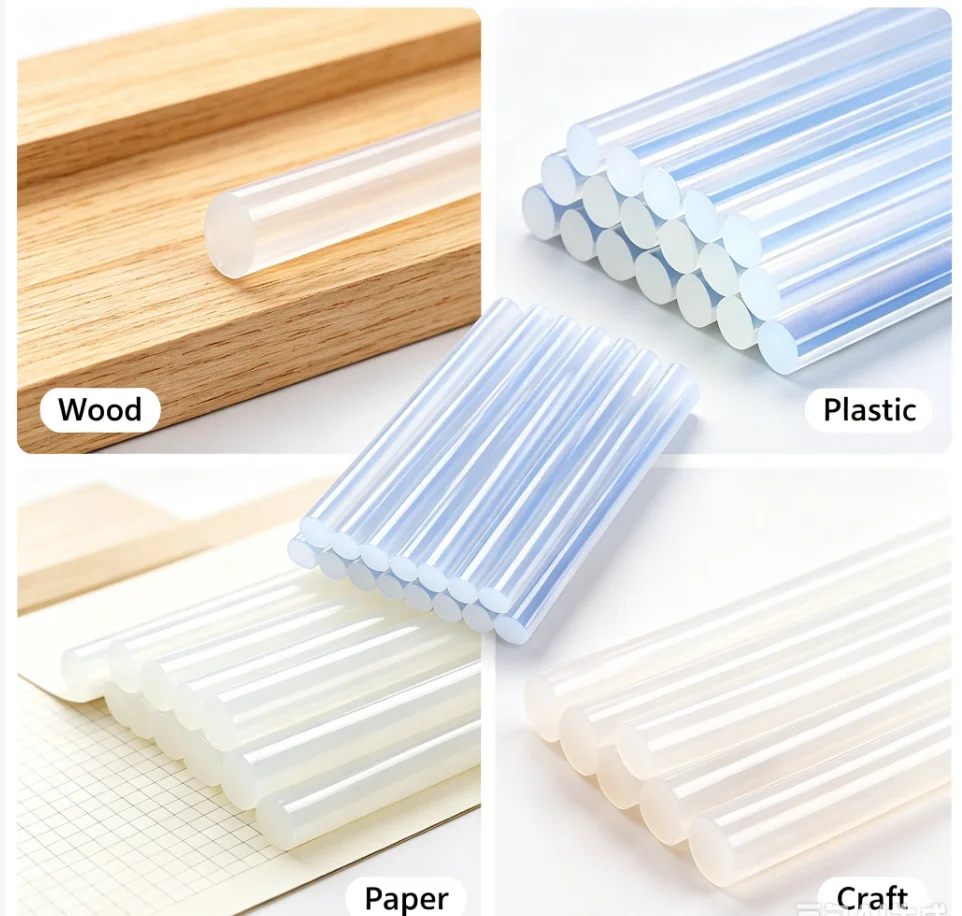 Irongien 20pcs/Set Hot Melt Glue Sticks Dia 7mm*Length100mm Mini Glue Gun Stick For DIY Art Craft Home Decoration General Repair