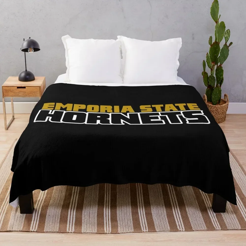 Emporia State Hornets Throw Blanket Designers Baby wednesday Personalized Gift Blankets