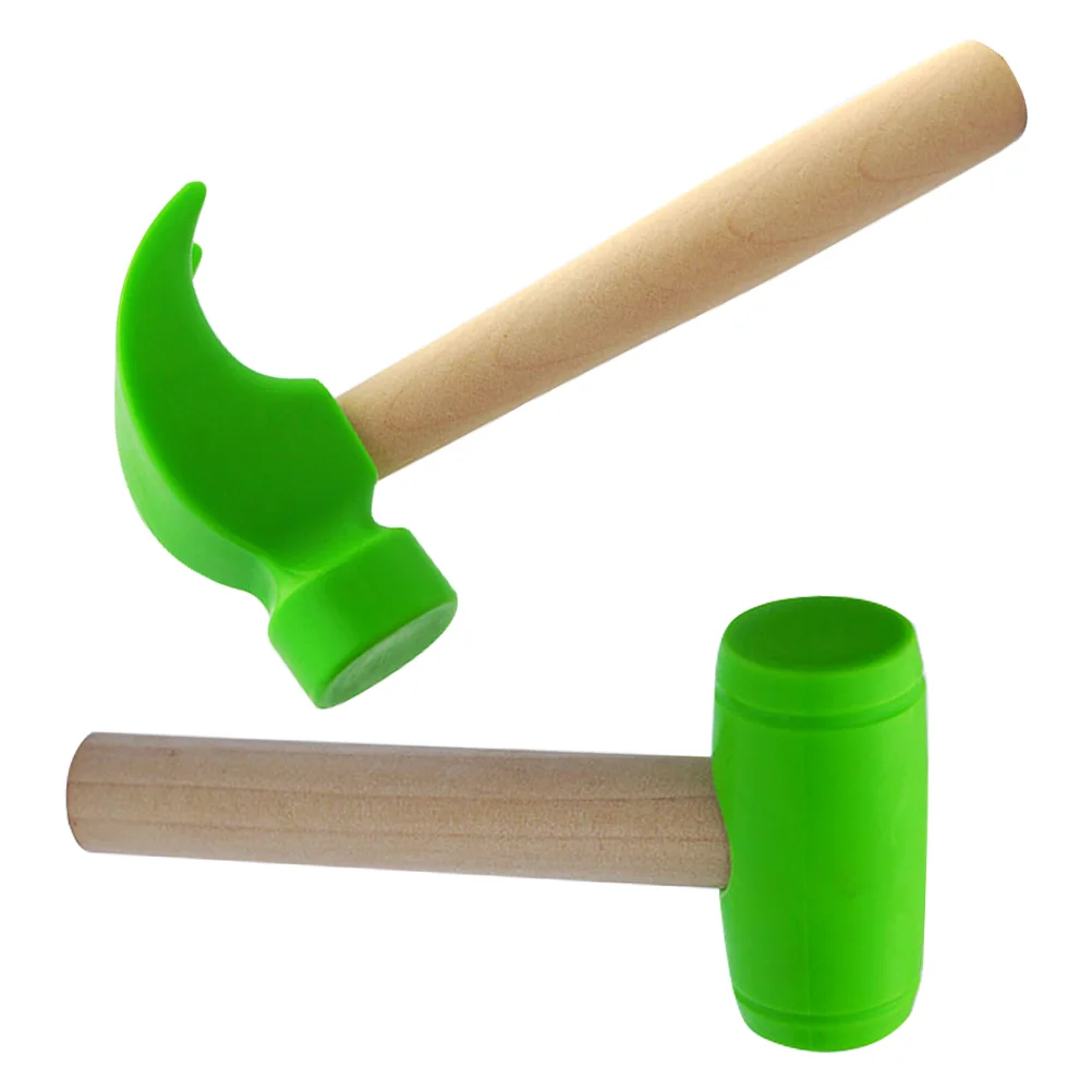2 Pcs Simulation Hammer Toy Kids Mallet Toys for Babies Fake Toddlers Children Small