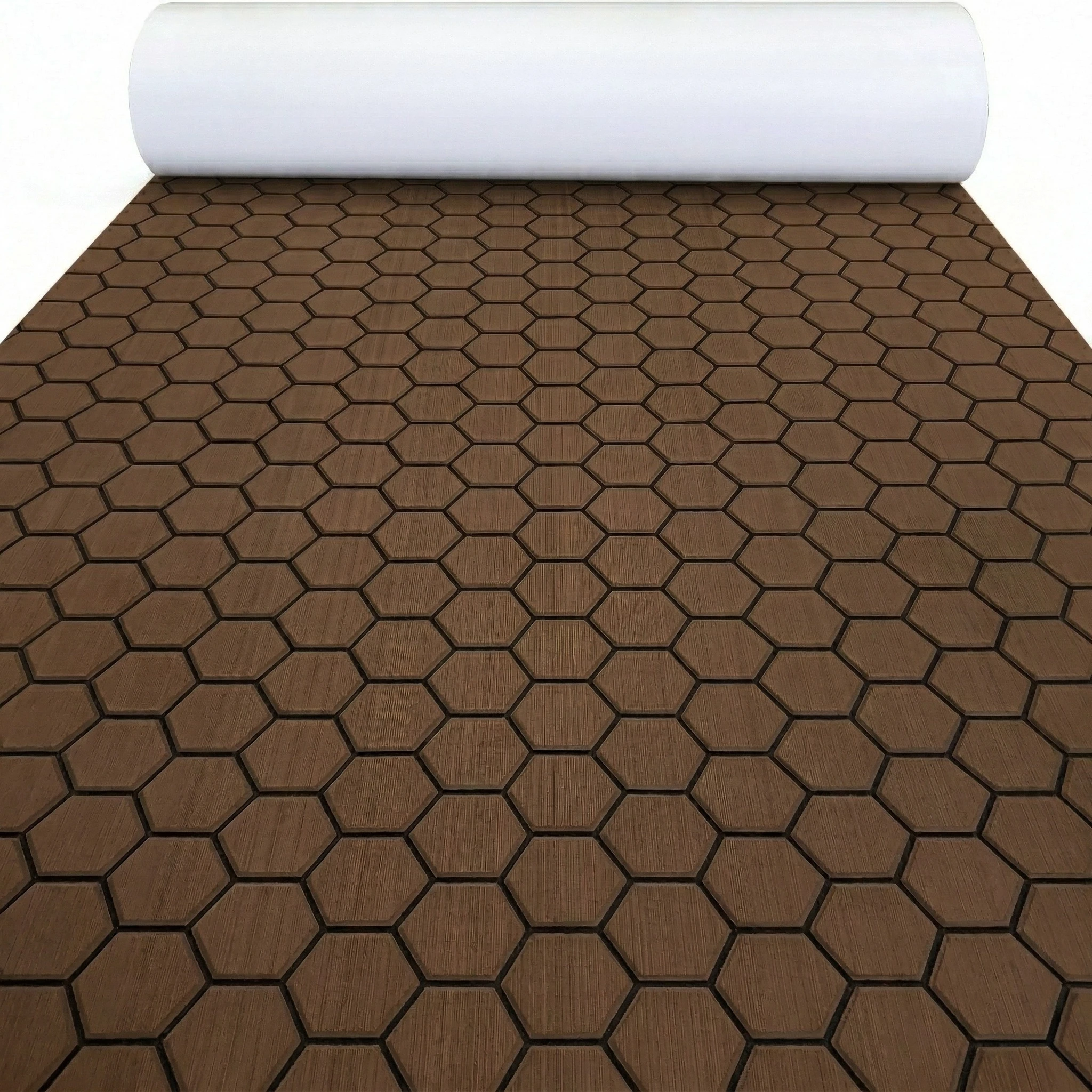 2400x1200mm honingraat EVA schuim bootdekmat zelfklevend maritiem faux teak vloerbedekking antislip jacht camper vloerpad