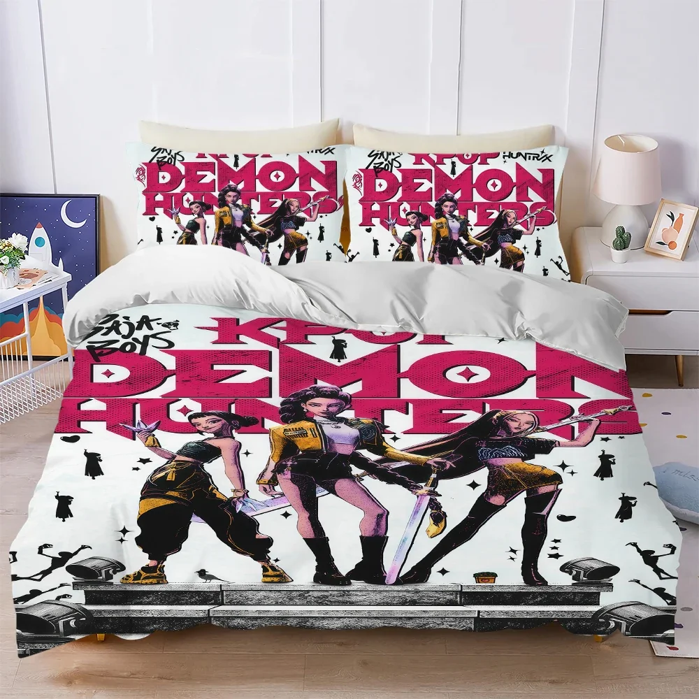 

D-Demon H-Hunters Постельное белье ste ‌ Мира ‌ Набор пододеяльников Zoey Rumi, хлопковая кровать, комплект из трех предметов, летнее удобное студенческое общежитие, дом