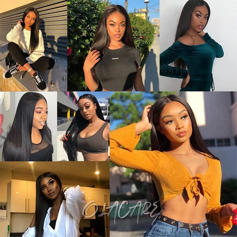 Keine Clips, natürliche Haarverlängerung, synthetisches künstliches langes, glattes Haarteil, blond, schwarz, gemischte Farben, falsches Haarteil für Frauen