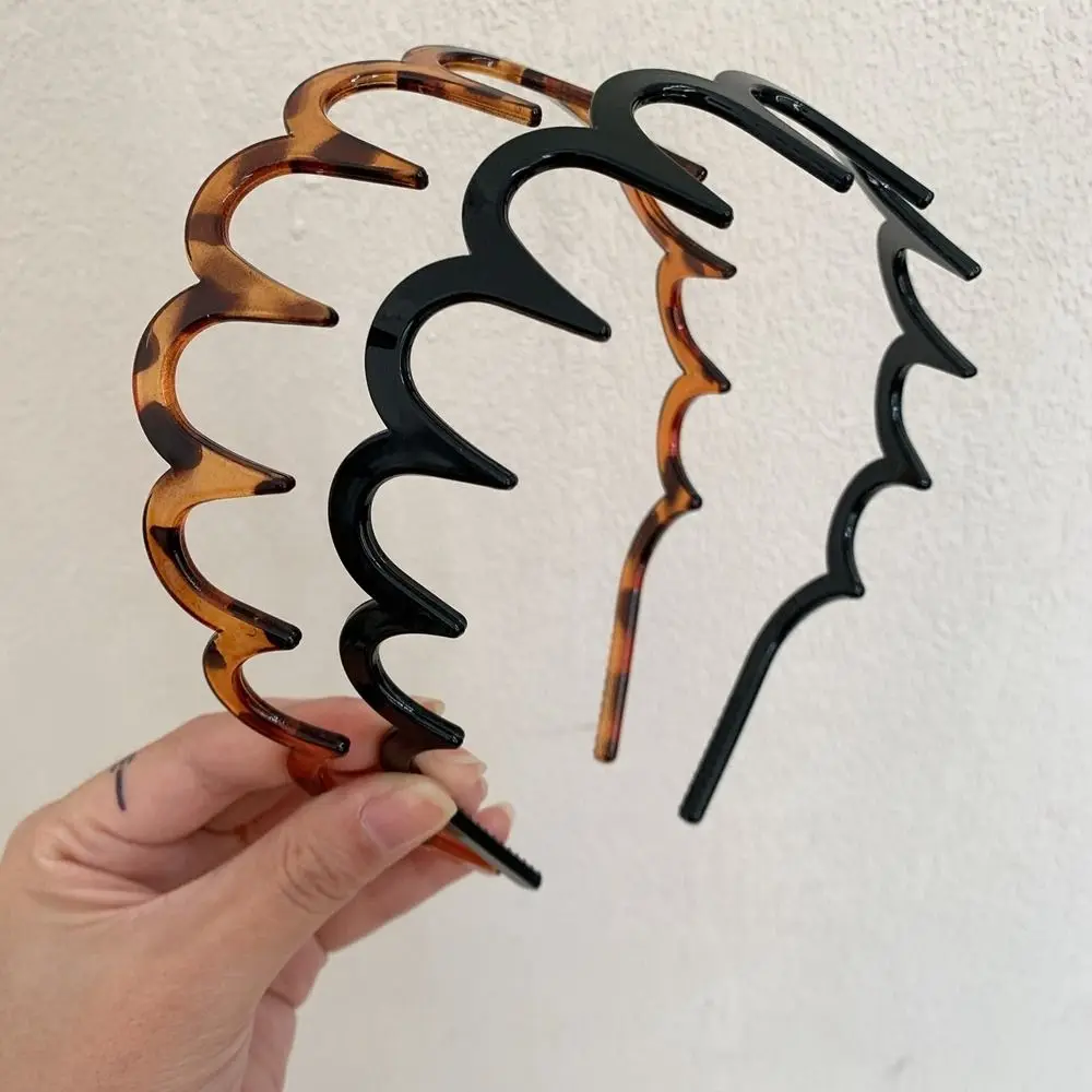 

Складная нескользящая тонкая повязка на голову для женщин, пластиковая повязка для волос в корейском стиле, заколка для волос, повязка для умывания, дорожная повязка для волос