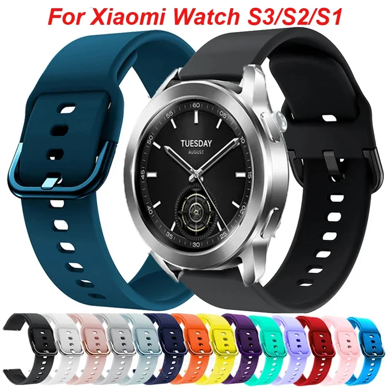 حزام من السيليكون لساعة Xiaomi 2 Pro حزام رياضي سريع الإصدار لساعة Xiaomi S4 S3 S2 S1 Pro Active Mi Watch Color 2 سوار