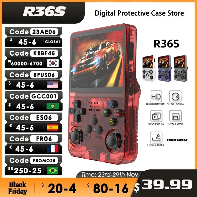 r36s-レトロハンドヘルドビデオゲームコンソール-linuxシステム-35インチipsスクリーン-ポータブルポケットビデオプレーヤー-64gb-128gbゲーム-キッズギフト