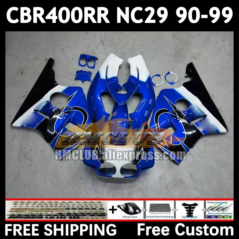 Bodywork For HONDA CBR400 CBR 400 blue black RR 400RR 90 91 92 93 94 104No.8 CBR400RR NC29 1995 1996 1997 1998 1999 Fairings