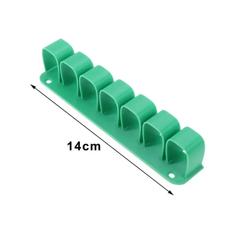 Robuster, an der Wand montierbarer Werkzeugorganizer mit 7 Fächern, platzsparendes Design für die Aufbewahrung in der Garage oder Werkstatt. – Detail 10