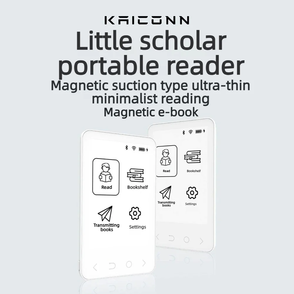 

2026 NEW Model Kaiconn E-Book Reader Ink Screen Magnetic Lightweight 3.52-INCH 122-PPI Portable E-Book Reader With128MB