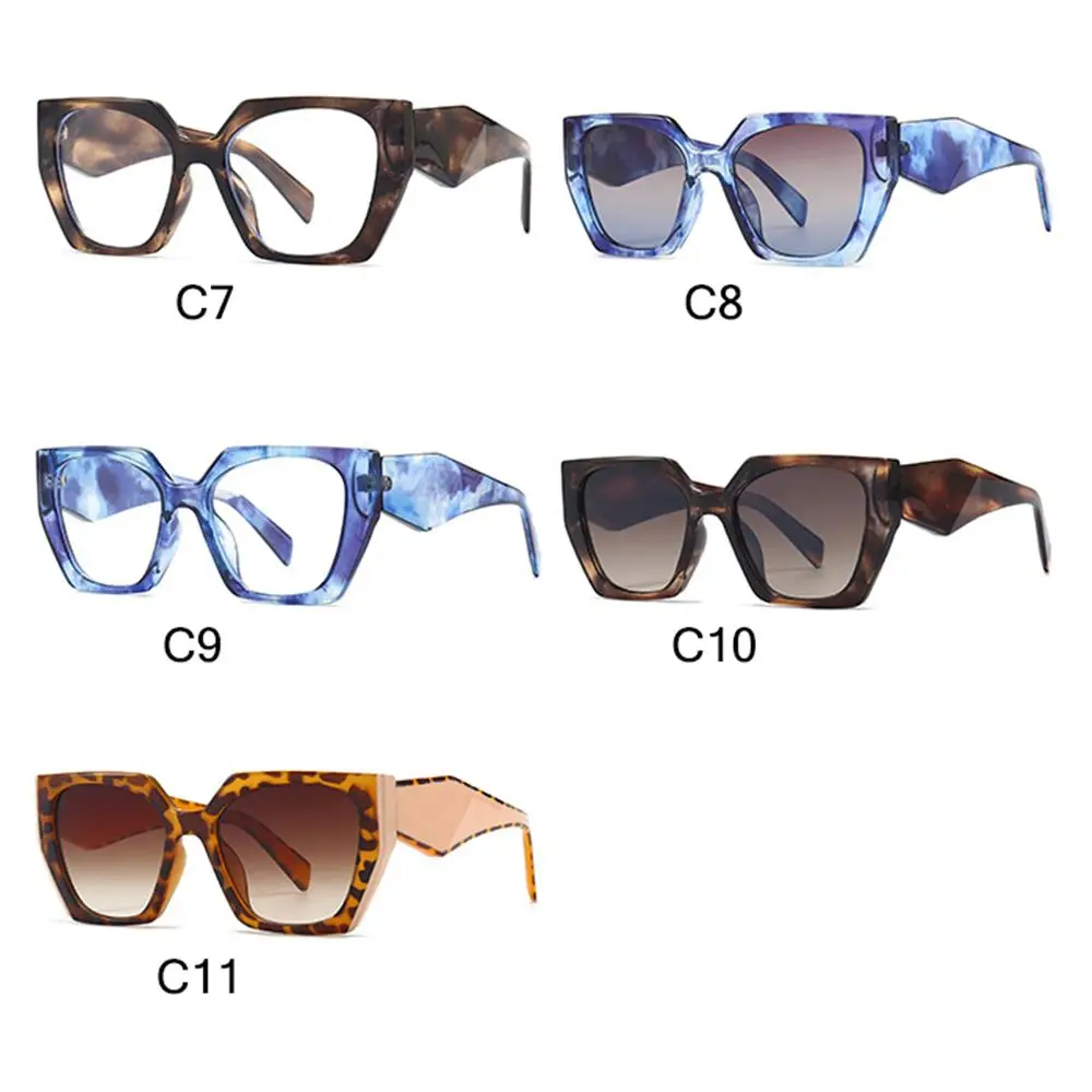 UV400 Vintage Trending Ladies Sun Glasses Irregular Frame Shades Square Sunglasses