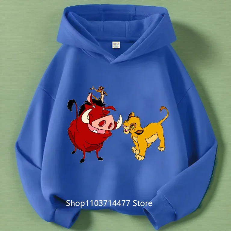 Sweat à capuche + pantalon pour enfants 2 pièces printemps et automne dessin animé roi Lion ensemble de vêtements pour enfants #3