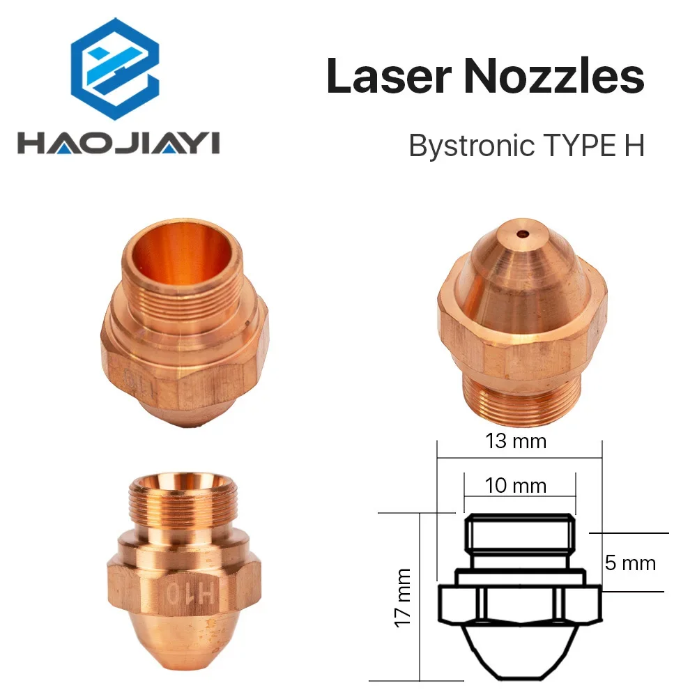 Ugelli Laser Layer Dia.28mm calibro 1.0 - 3.0 per testina di taglio Laser a fibra OEM 10 pz/lotto