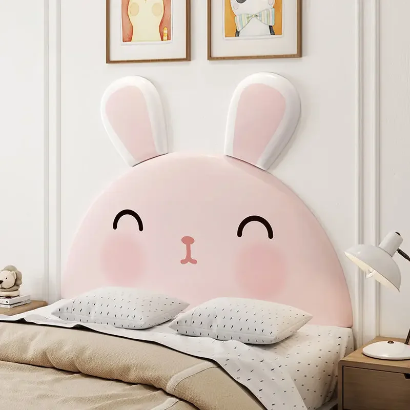 Panneau Mural Rose en Forme de Lapin pour Lit d\'Enfant, Sauna, Meubles de Chambre à Coucher, Tête de Lit