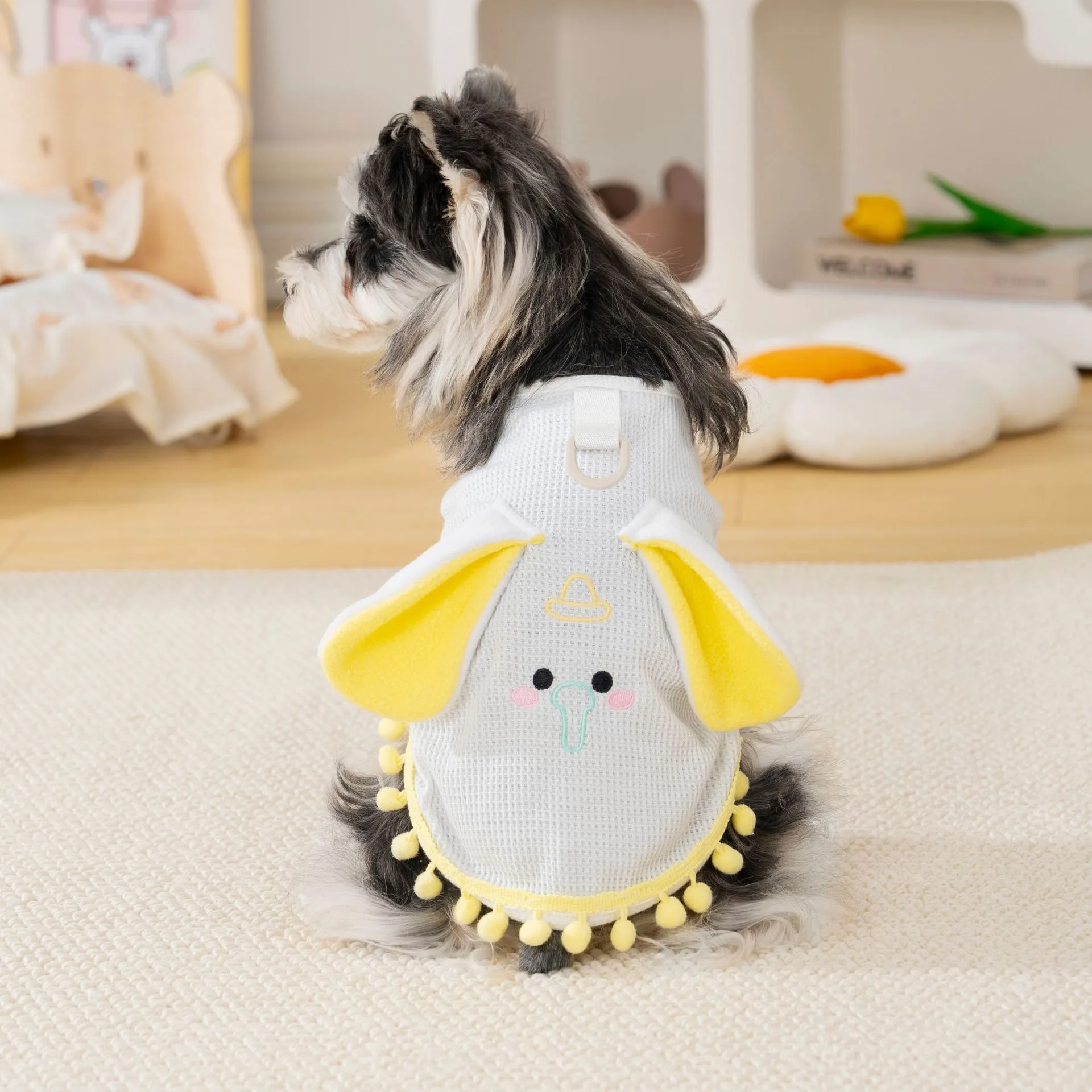 Pomeranian Elephant Pattern Tank Top Pet Dog Cute Clothes Summer Poodle Short Sleeve Dog Sleeveless T-shirt view 6