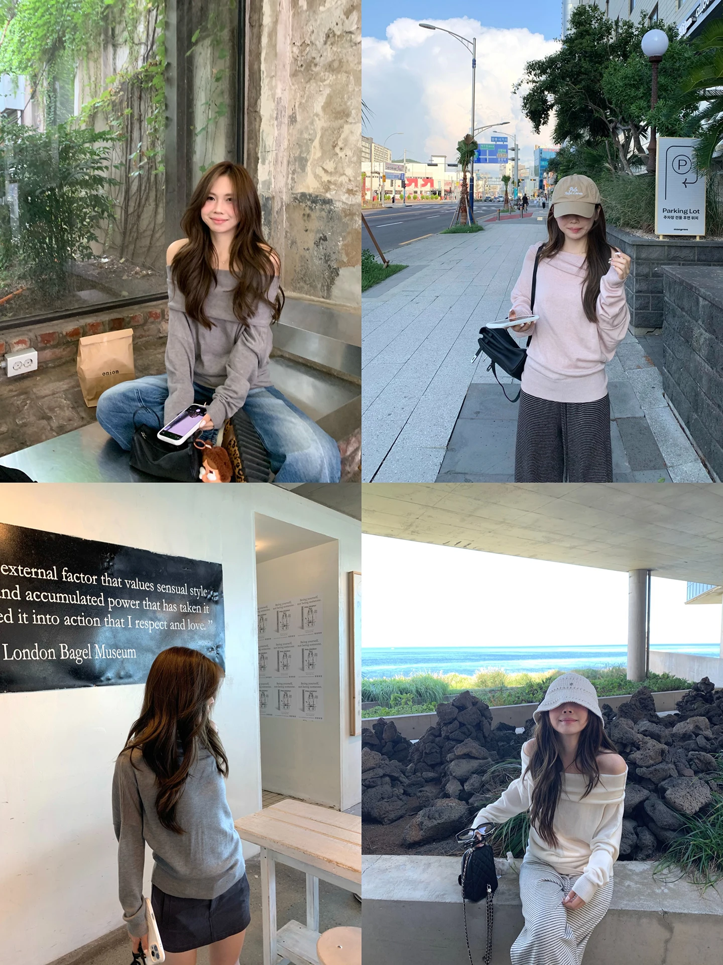 

Lazy Batwing Sve Knitted Sweater Casual Sle Long Sve Neover Knitwear for Women Comfortable Breathable Autumn Faion