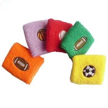 Braccialetti sportivi per bambini Fasce da polso per bambini Fasce per il sudore Accessori per basket Baseball Calcio Calcio Fitness