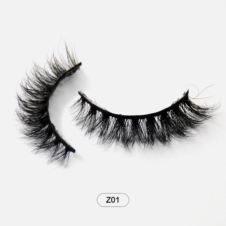 Pestañas Postizas 3D de Pelo Sintético de 1-1.2cm, Naturales y Largas, Libres de Crueldad, Hechas a Mano, Económicas 2