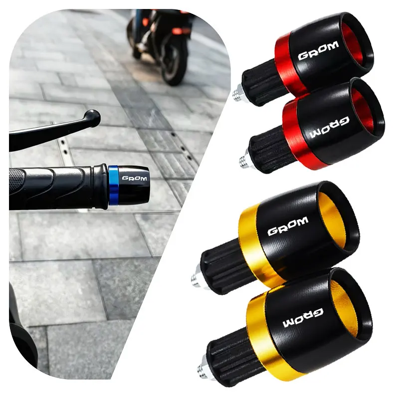 

1 пара универсальных ручек для мотоцикла 7/8 дюйма с заглушками-слайдерами для HONDA GROM MSX125 MSX 125 2019-2026