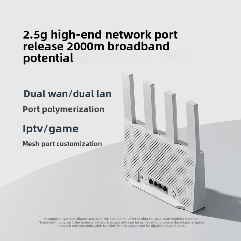 جهاز توجيه Xiaomi BE3600 WiFi 7 ثنائي النطاق Qualcomm رباعي النواة تسريع الألعاب 3570Mbps Dual WAN LAN Mesh Network مكرر VPN Mi #6