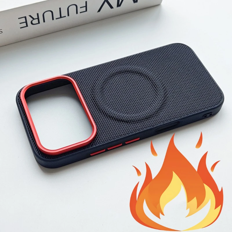 

For Honor 600, 600 Pro Global Magnetic Case ELVEV Hard PC + PU Leather Weave Pattern Phone Cover