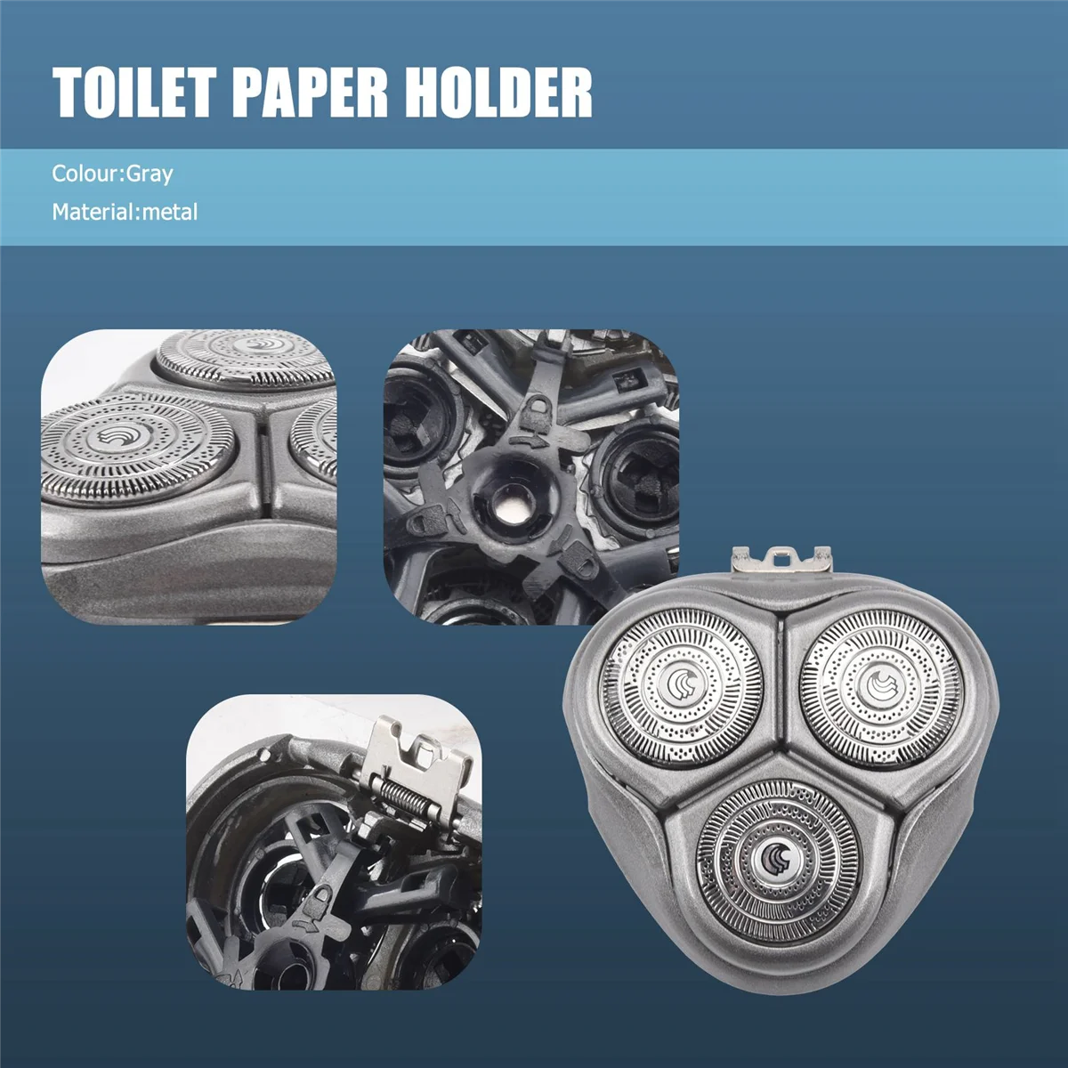 1 buah pisau cukur kepala pengganti HQ9 untuk alat cukur Philips HQ8200 HQ8240 HQ8241 HQ8250 HQ8260 HQ8261 HQ8270CC HQ8290 HQ9