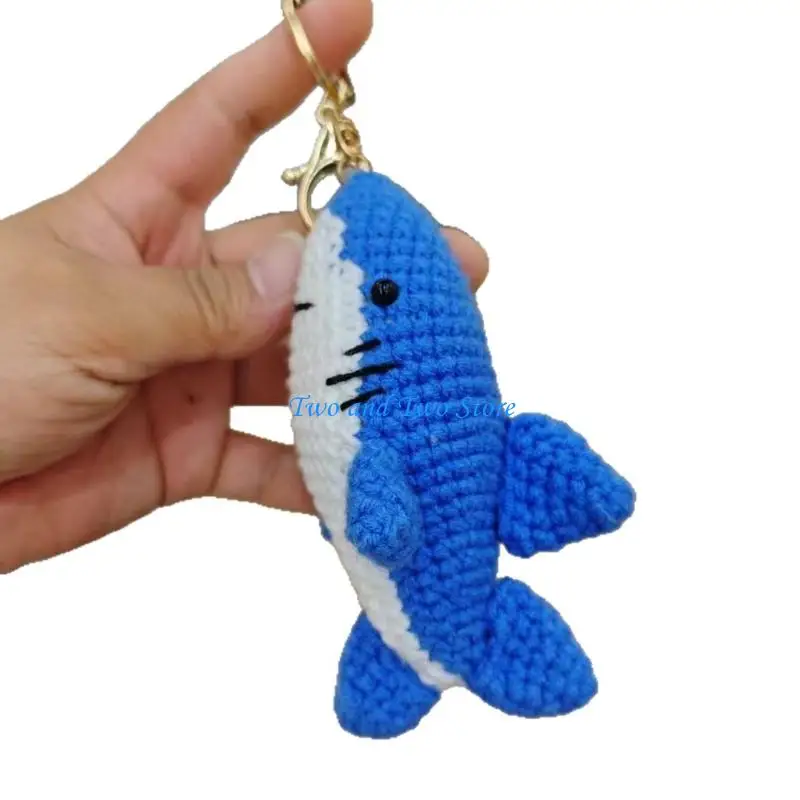 HX6F Perfect Gift Choice Handmade Crochet Underwater Creature Series Chain Pendant For Friend Family Celebrations
