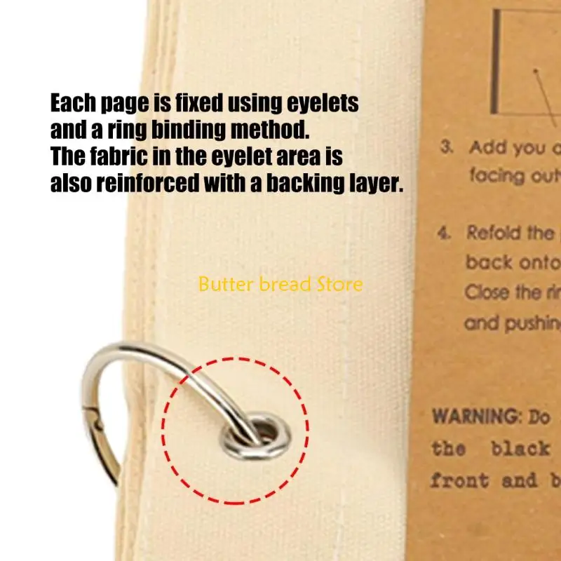 W89C 175x145 مللي متر كبير كتاب رسم الكتان دفتر النسيج ستيتشبوك 175x145 مللي متر للرسم الفني رسم خياطة الفن الحرفية