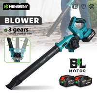 NEWBENY 3 Gear 350Km/h Electric Air Blower Leaf Snow Cleaner 270° Rotatable Adjustable Blower Tool For Makita Battery Pin