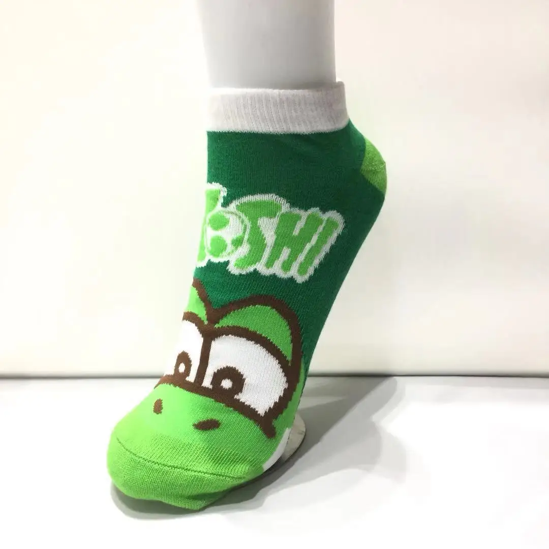 Super Mario Luigi Mario Yoshi Anime Baumwolle Boot Socken kurze Cartoon Kinder Junge Mädchen gedruckt dünne Socken Geburtstags geschenke