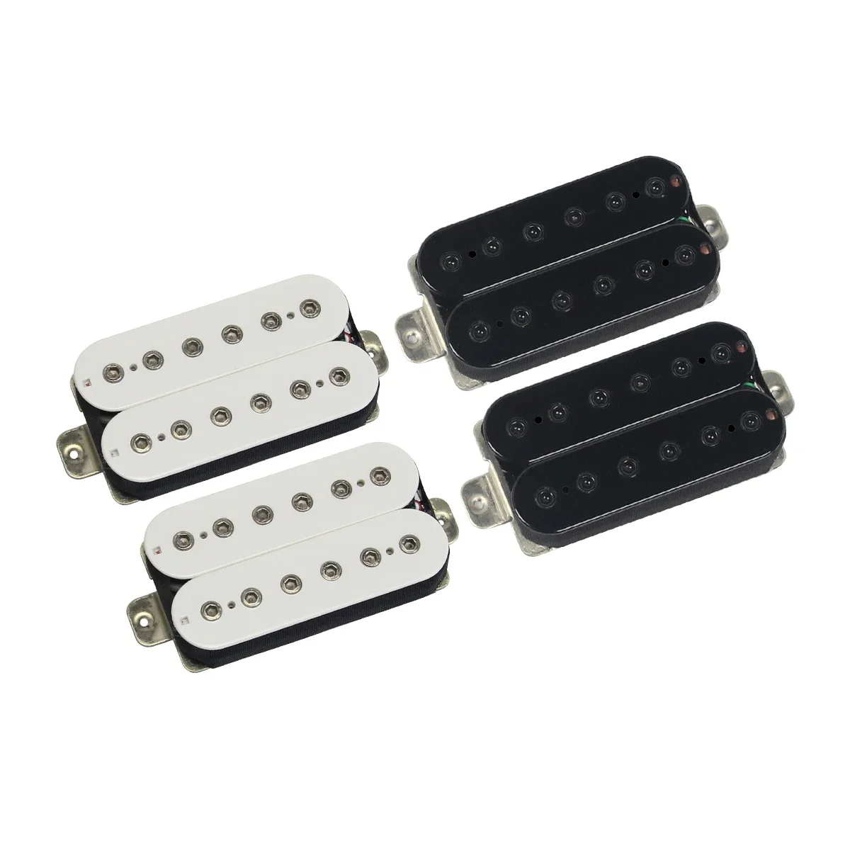 

2pcs Electric Guitar Neck+Bridge Pickup Set Alnico 5 Humbucker Pickup, Black /White