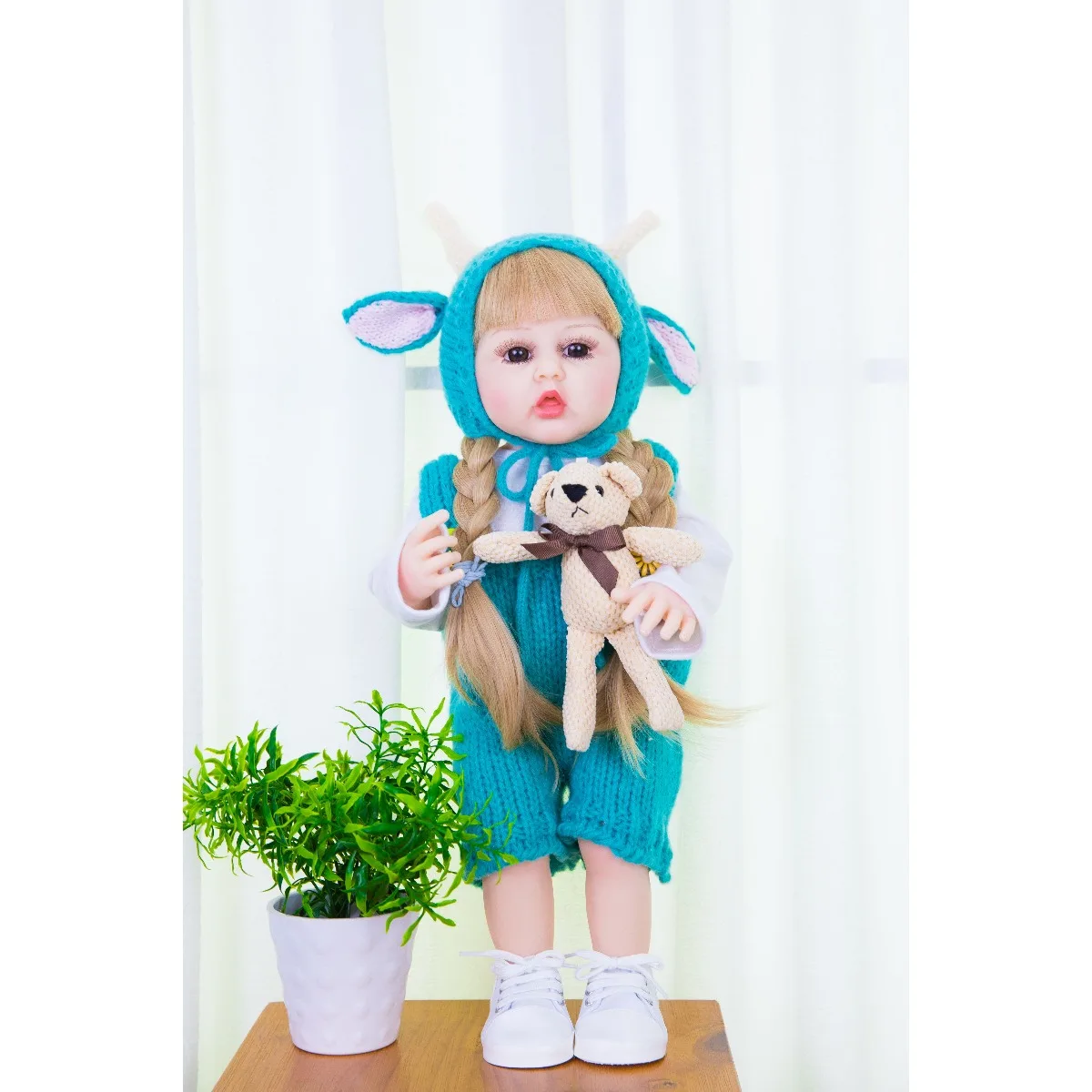 Newborn Reborn Baby Dolls Silicone Cute Soft Babies Doll Fashion Bebe Reborn Dolls 55cm Baby Toys for Girls Princess Kid DIY