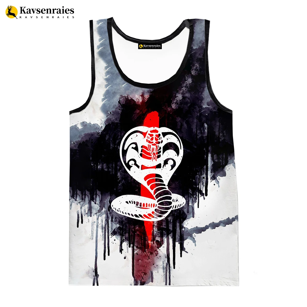 Cobra Kai 3D Print Tank Tops Men Women Summer Fashion Casual Sleeveless Shirts Hip Hop Streetwear Oversized Tops Men\'s Clothing