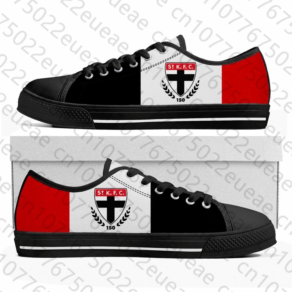 St Kilda Saints Australian Football Low Top Sneakers Mens Womens Teenager Canvas High Quality Sneaker Casual Custom Made DIY