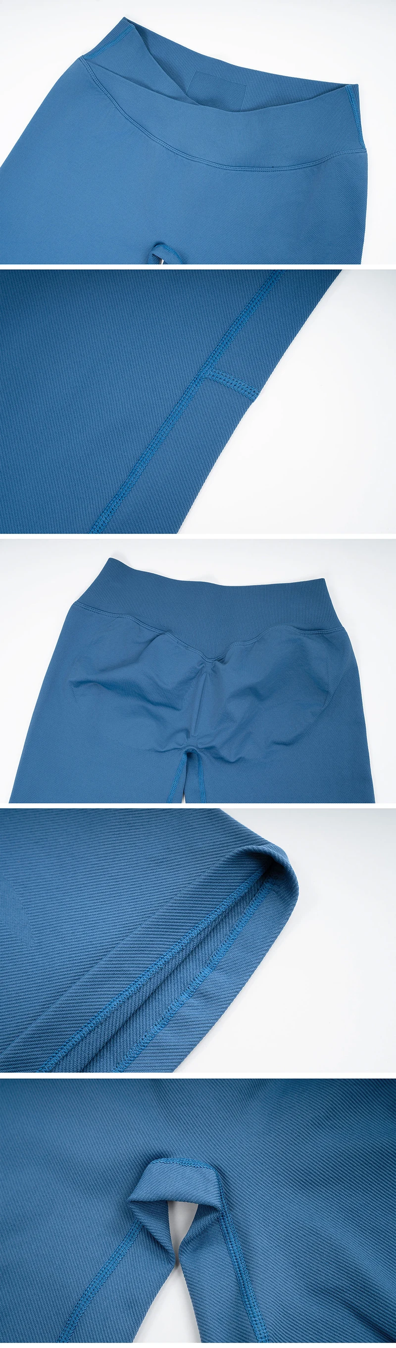 Vision Flares Damen Nahtlose Gym-Yoga-Hose mit hohem Kreuzbund, modische Sportleggings, Fitness-Workout-Hose mit weitem Bein – Detail 32