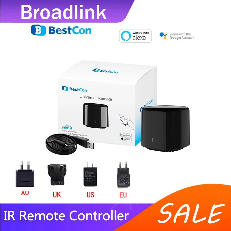 Broadlink Bestcon RM4C Mini Universele 4G Wifi IR Afstandsbediening Compatibel Alexa Google Assistent Voor Ac