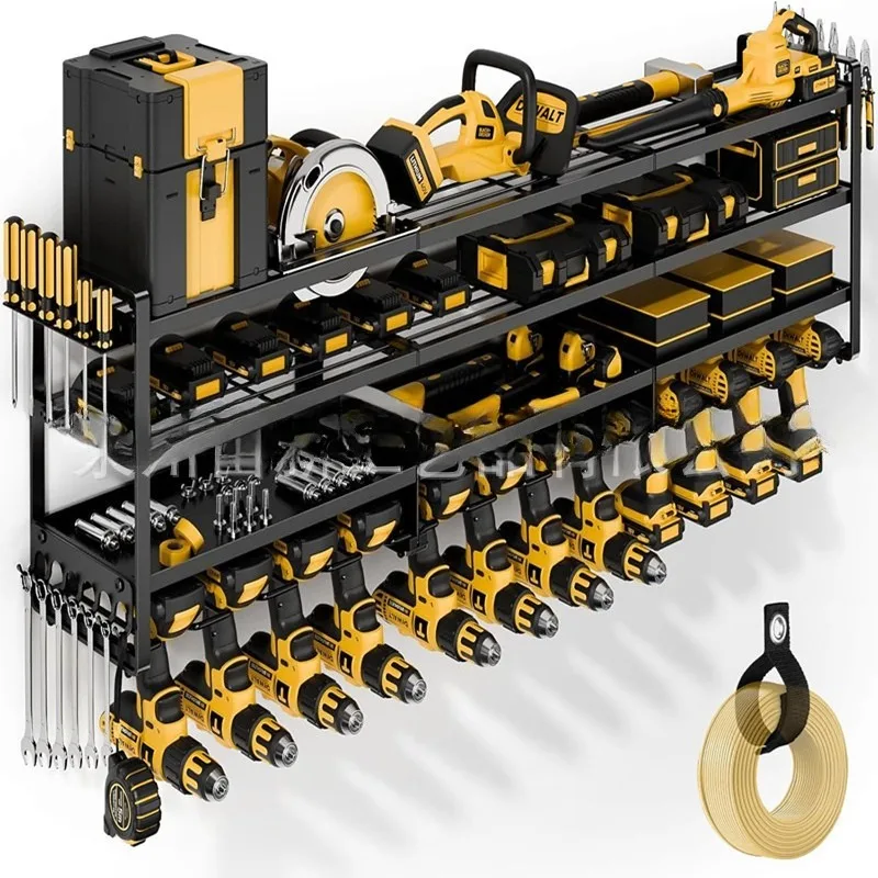 

Disassembly and assembly of wrought iron multi-functional wall-mounted storage tool rack