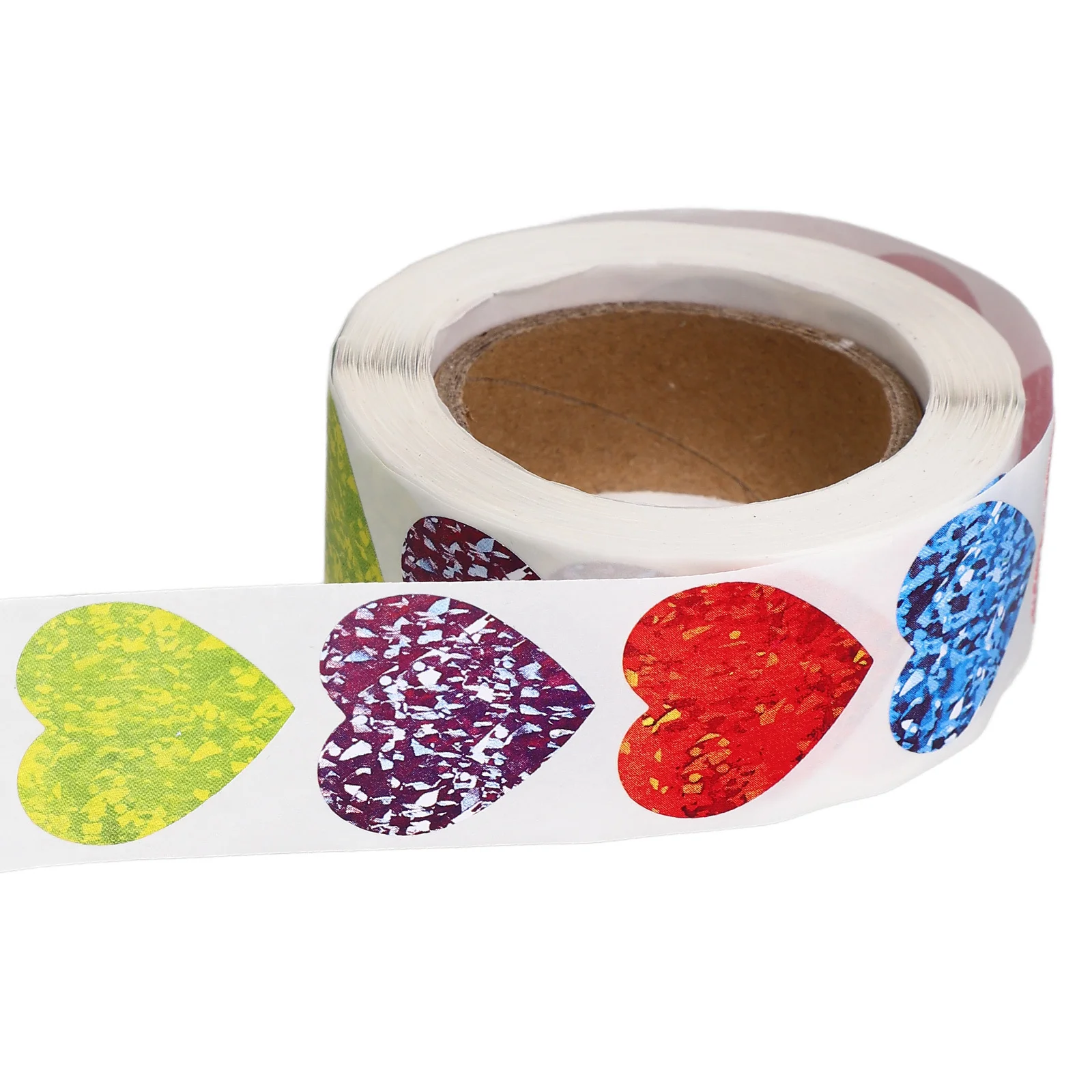 

1 Roll Valentine's Heart Stickers Self Adhesive Seal Labels for Gift Bags Wrapping Envelopes Decorative Craft Decoration