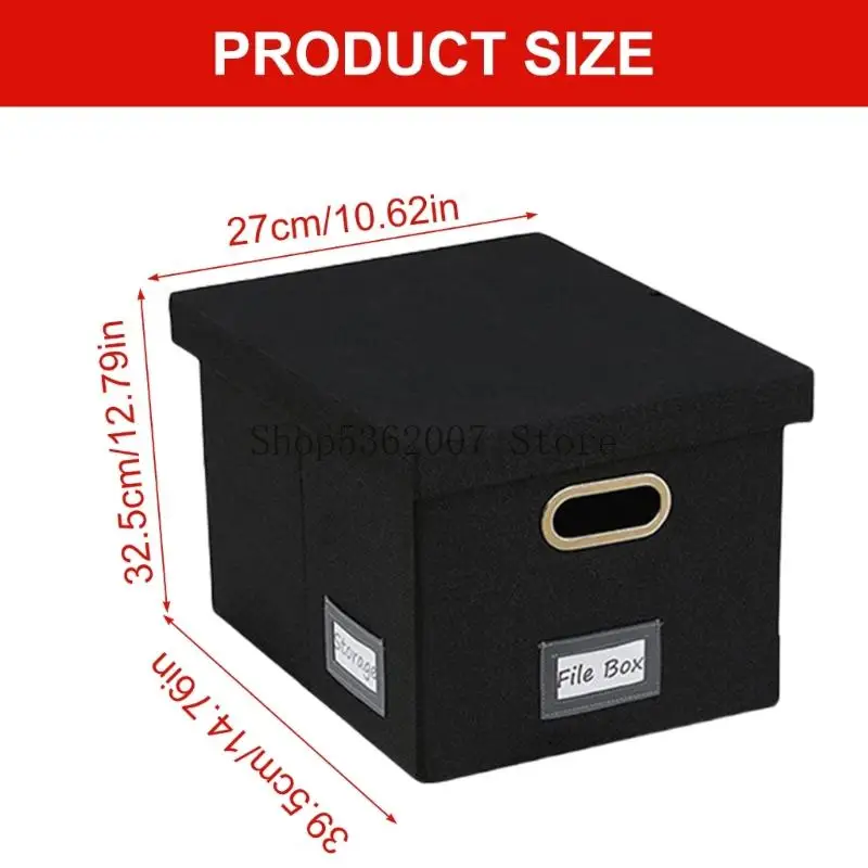 Datei mit Deckelstaubdateikästchen Falten Sie Dokument Box Dokument Speicherbox 40JB