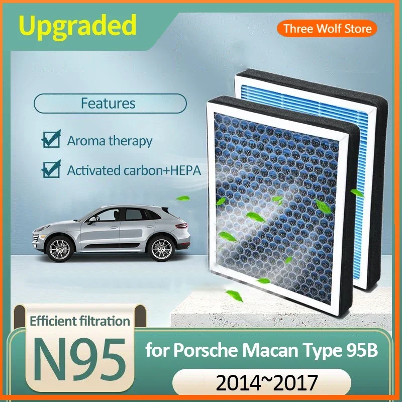 

Воздушный фильтр с активированным углем для Porsche Macan Type 95B MK1 2014 2015 2016 2017 8K 0819439 B Аксессуары Автомобили Кондиционер