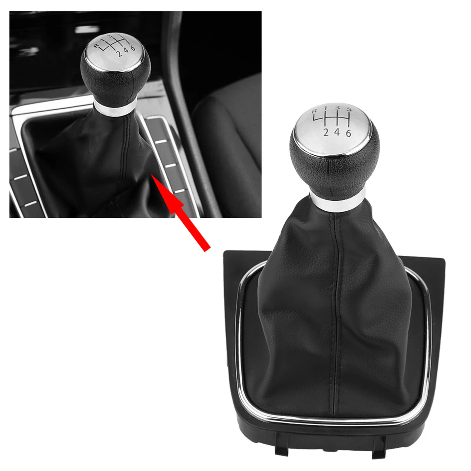 

Крышка ручки переключения передач, 6-скоростная автомобильная ручка переключения передач, рычаг переключения передач, крышка багажника для 6 MK5 MK6 2005-2014