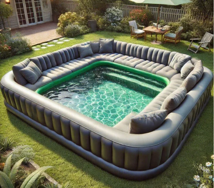 Custom Backyard Party Family Kids Adult Portable Lounge Inflatable Swimming Pool Inflatable Sofa Pools