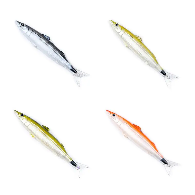 Funny Pens Fish Shaped Ballpoint Pen Realistic Fish Decoration Black Ink Sea Animal Ballpoint Pens For Fishing Party Favors Fish