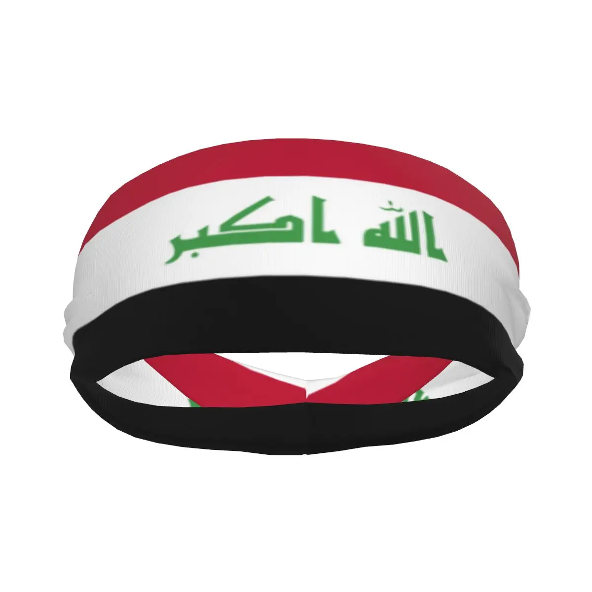 

Sports Sweatband Breathable Headband Sweat Hair Head Band Iraq Flag Yoga Headband