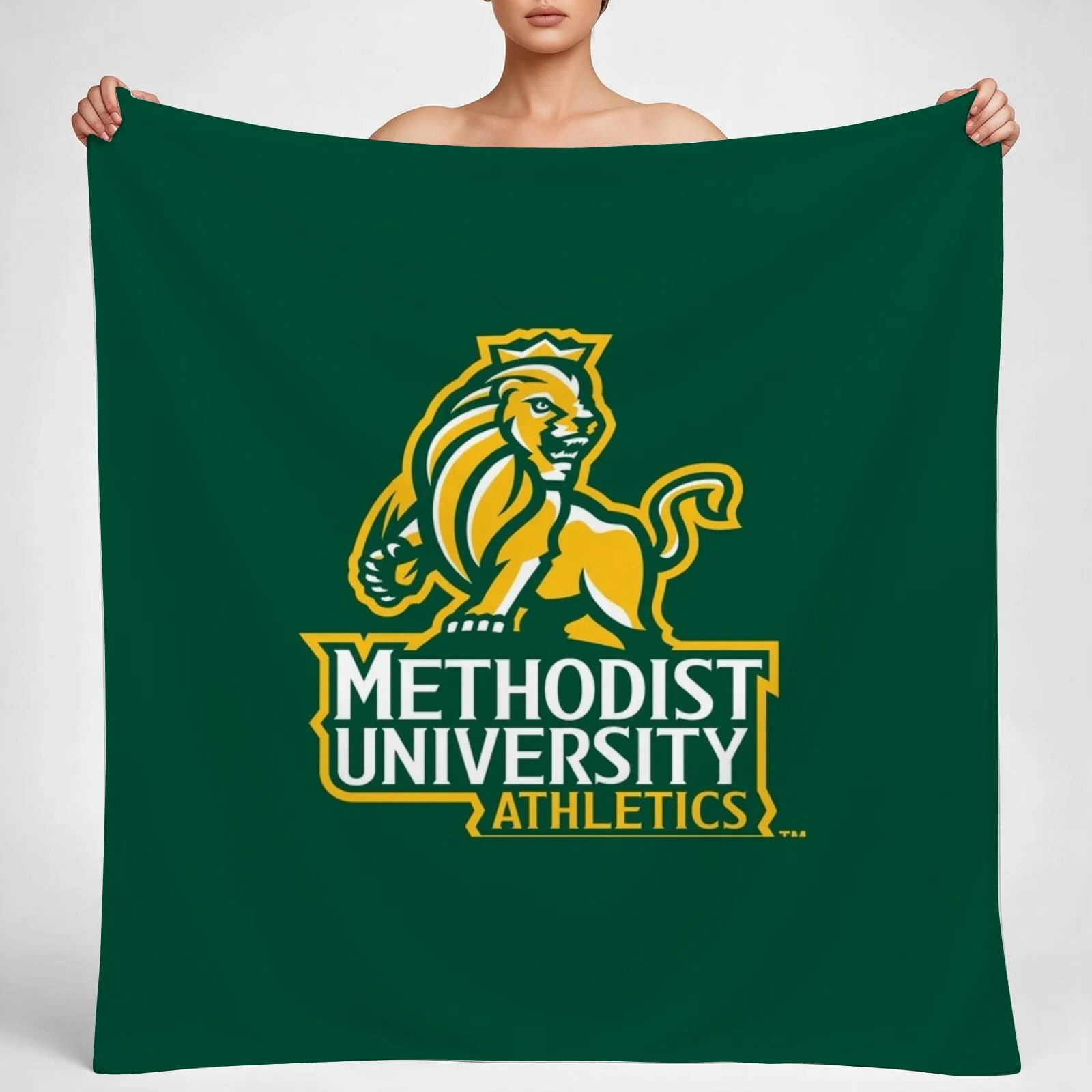 Methodist MONARCHS FAYETTEVILLE NC Throw Blanket couch cozy soft plush fuzzy picnic outdoor blanket
