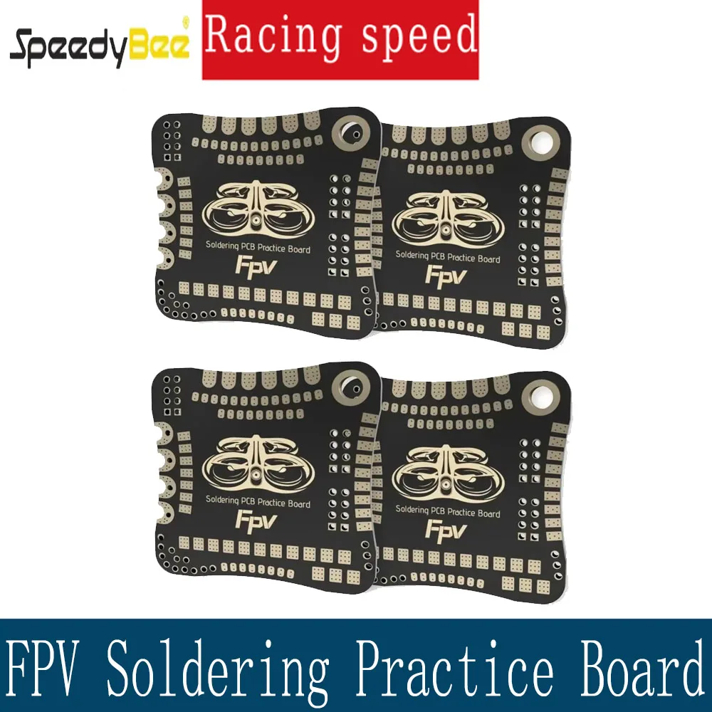 

4 шт. SpeedyBee FPV паяльная плата для тренировок, сварочная пластина для упражнений для RC FPV контроллера полета FC ESC VTX Drone Quadcopter
